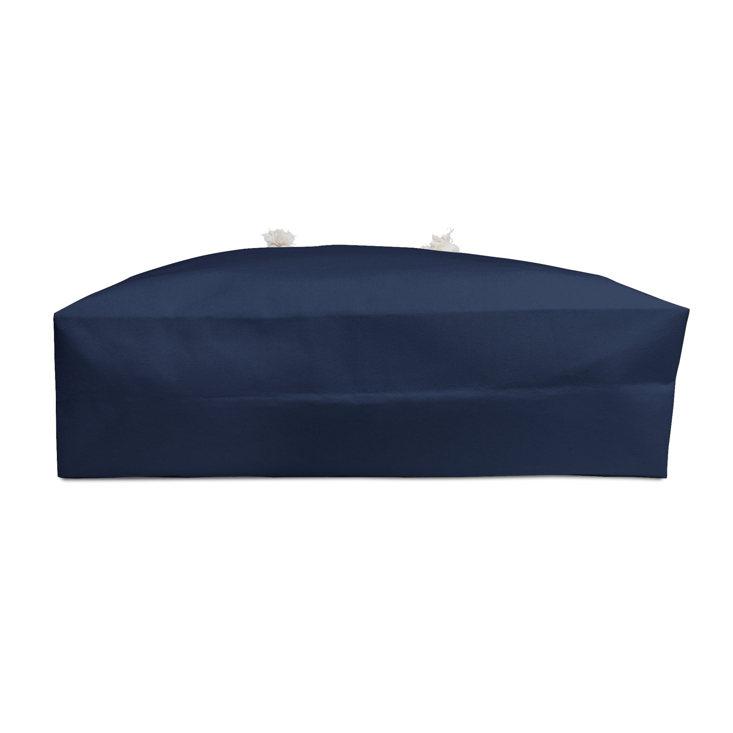 Navy Blue Oversized Tote Bag | Minimalist Polyester Weekend Carryall | Large Everyday Travel Shoulder Bag