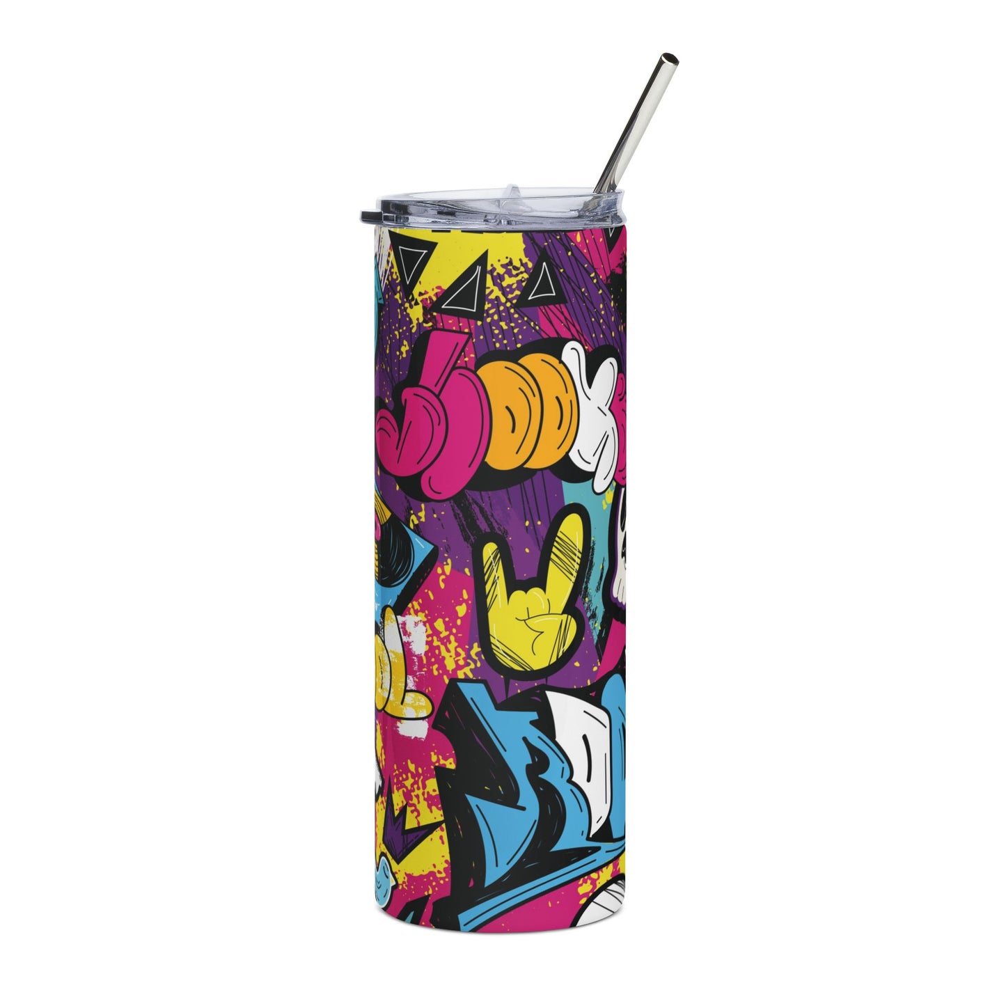 Street Art Design - 20 oz. Slim Stainless Steel Water Tumbler