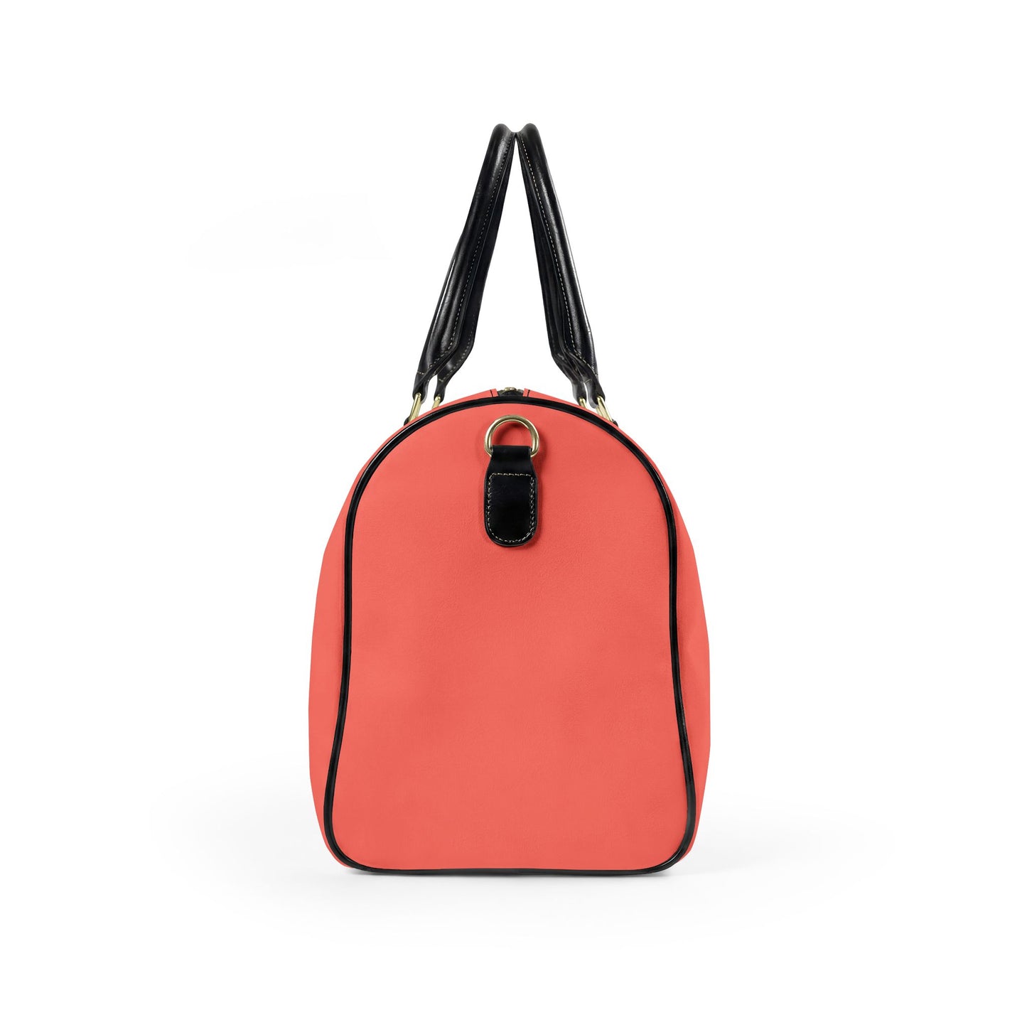 Peach Vegan Leather Travel Bag — Weekend Duffle