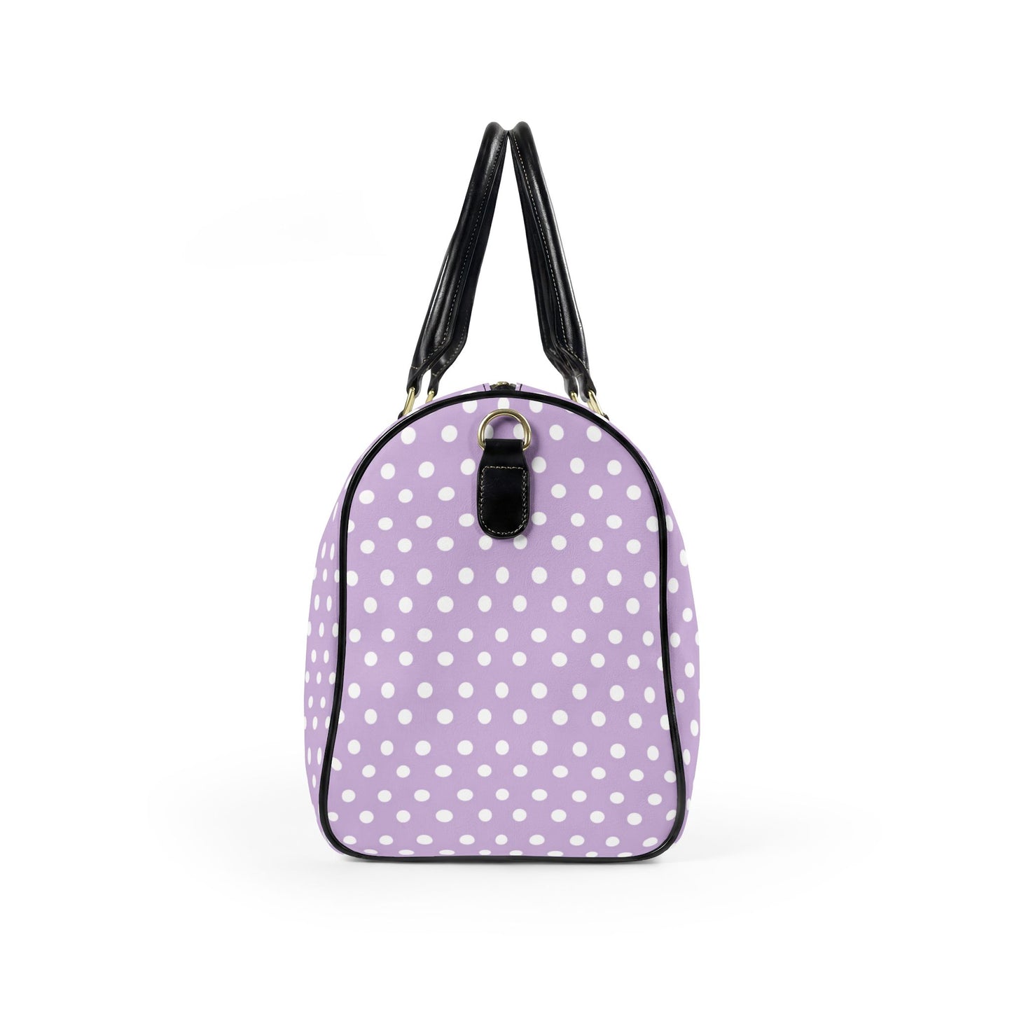 Lavender Polka Dot Weekender Bag | Stylish Carry-On Travel Duffel for Women