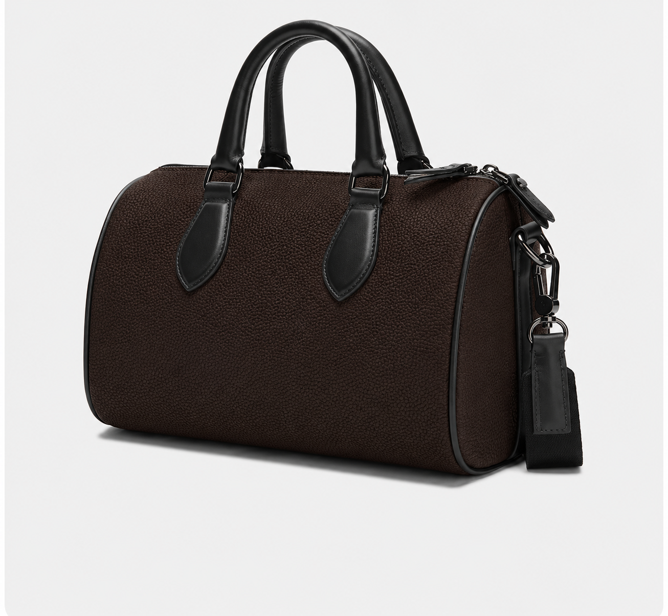 Mini Nappa Leather Barrel Bag | Custom Genuine Leather Mini Duffle Purse
