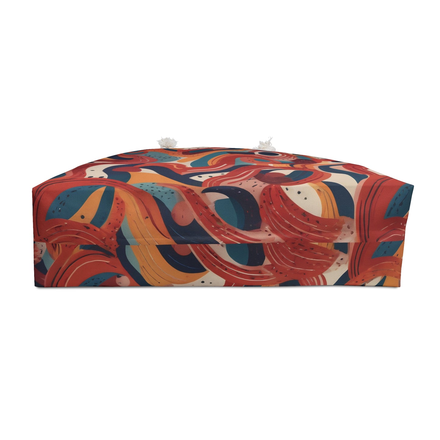 Red Swirl Weekender Bag – Spacious Travel Tote for Weekend Getaways
