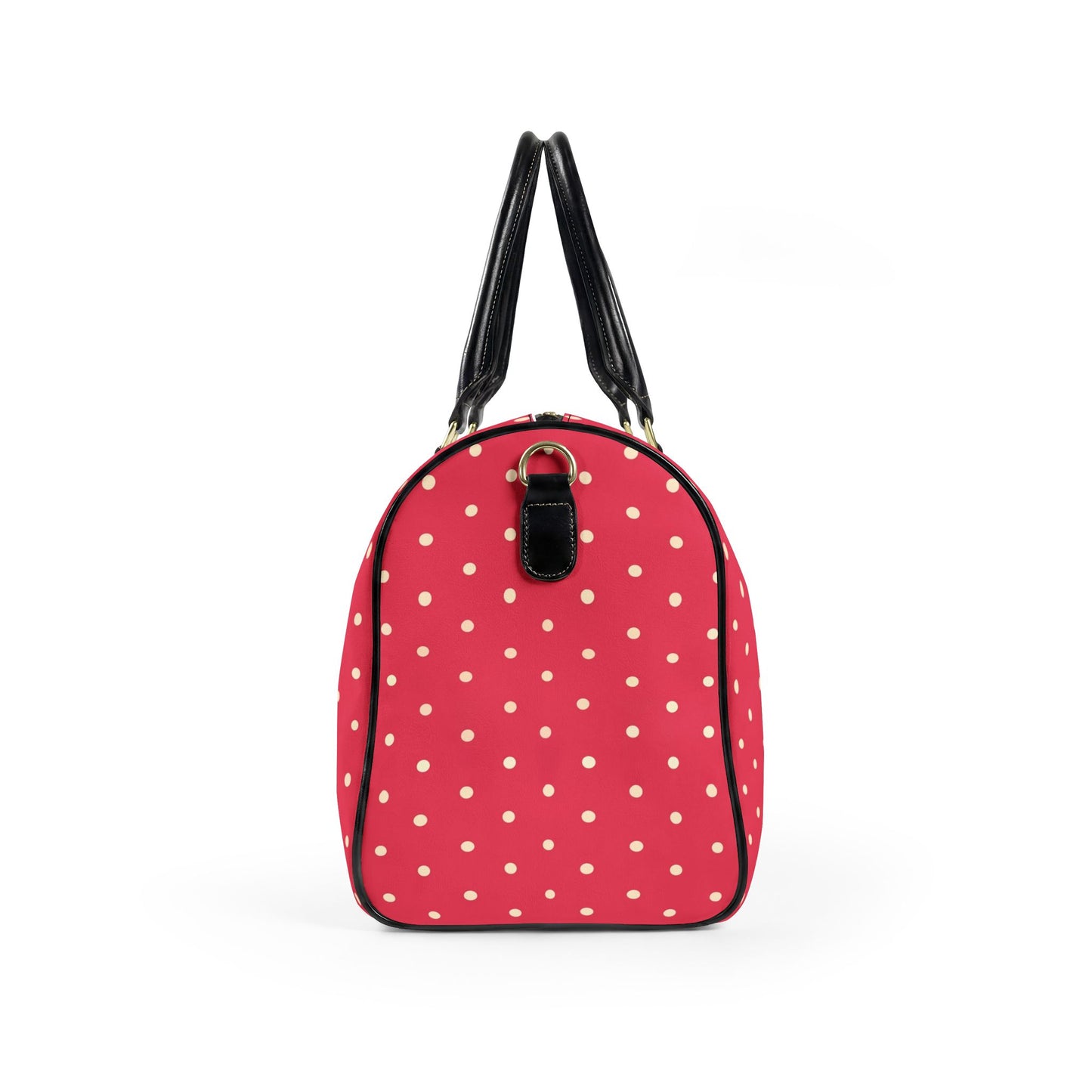 Pink Polka Dot Weekender Bag | Stylish Carry-On Travel Duffel for Women