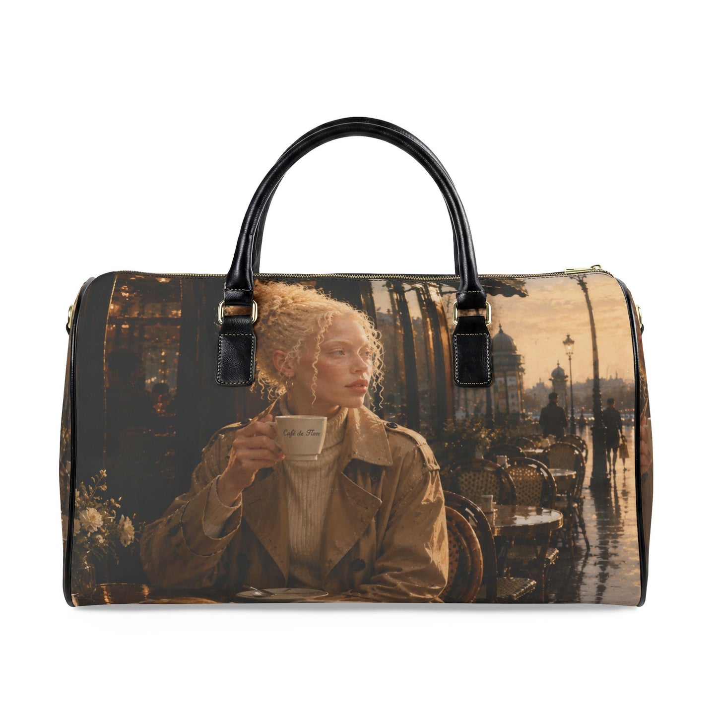 Vintage City Café Lady Vegan Leather Duffle