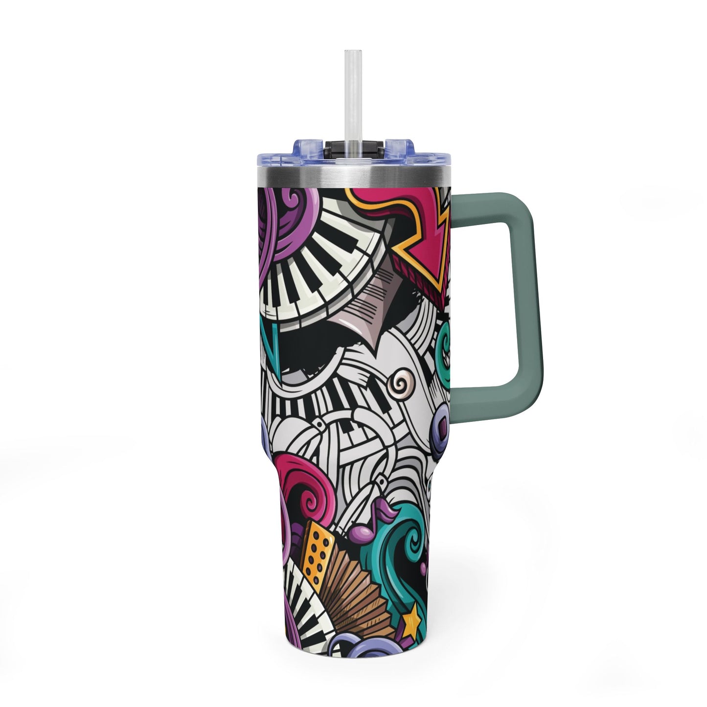 African Art 40 oz. Thermal Tumbler Travel Cup