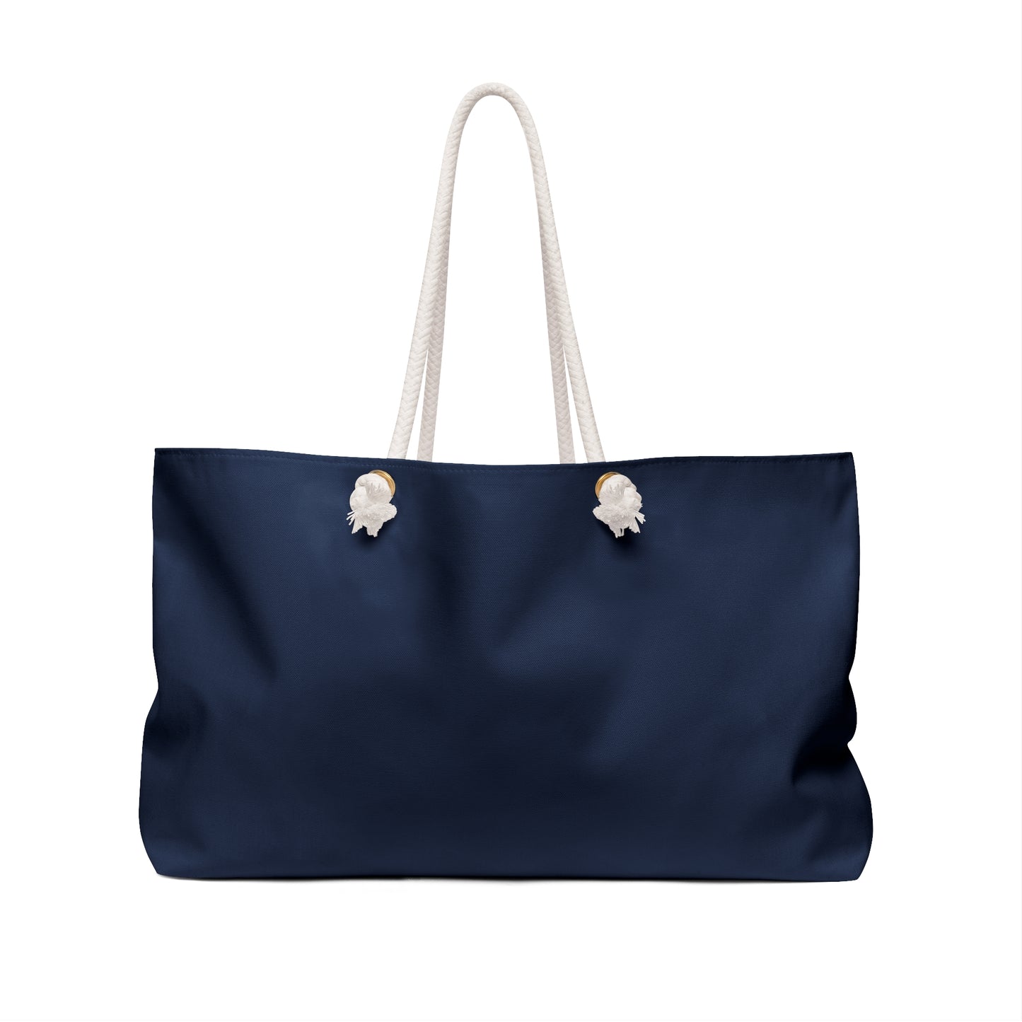Navy Blue Oversized Tote Bag | Minimalist Polyester Weekend Carryall | Large Everyday Travel Shoulder Bag