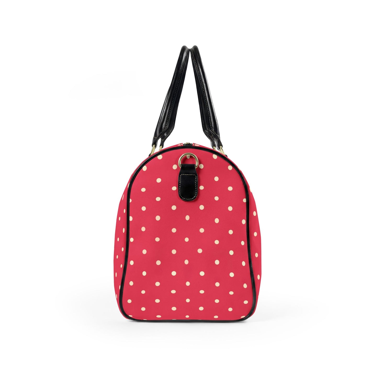 Pink Polka Dot Weekender Bag | Stylish Carry-On Travel Duffel for Women