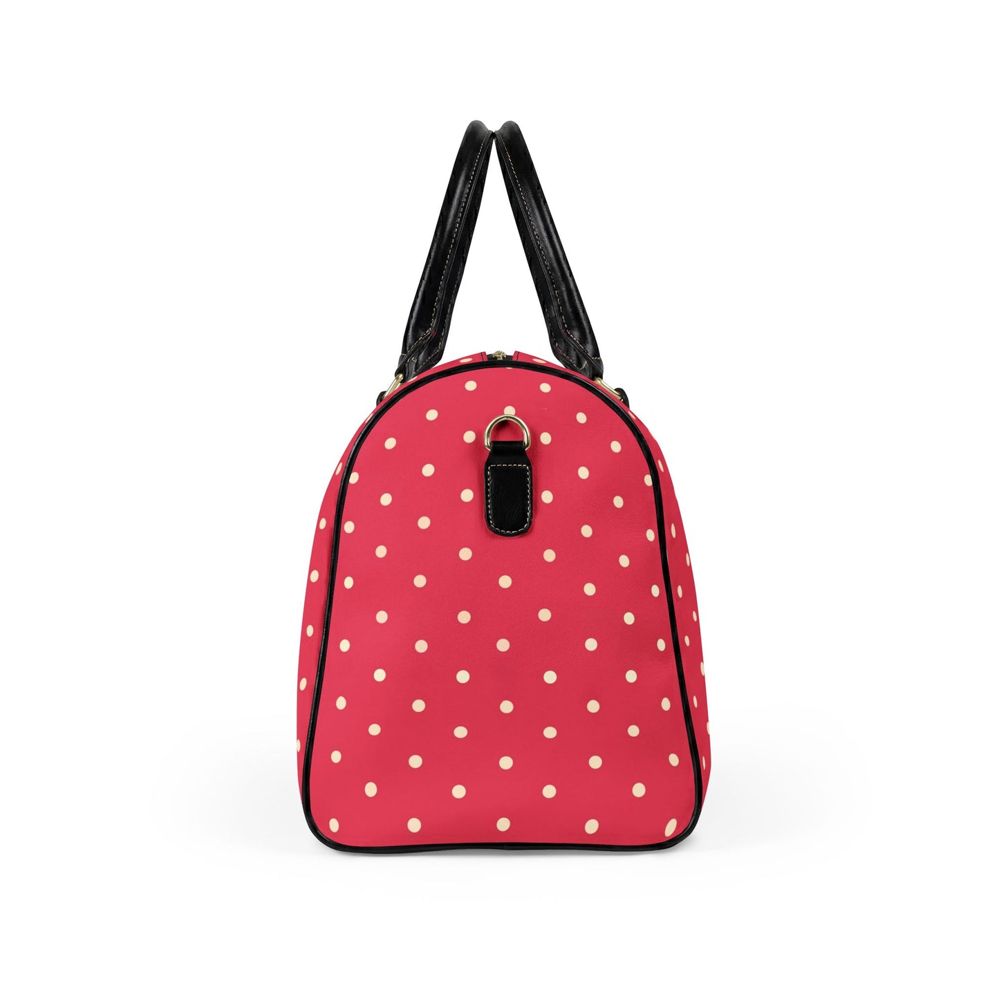 Pink Polka Dot Weekender Bag | Stylish Carry-On Travel Duffel for Women