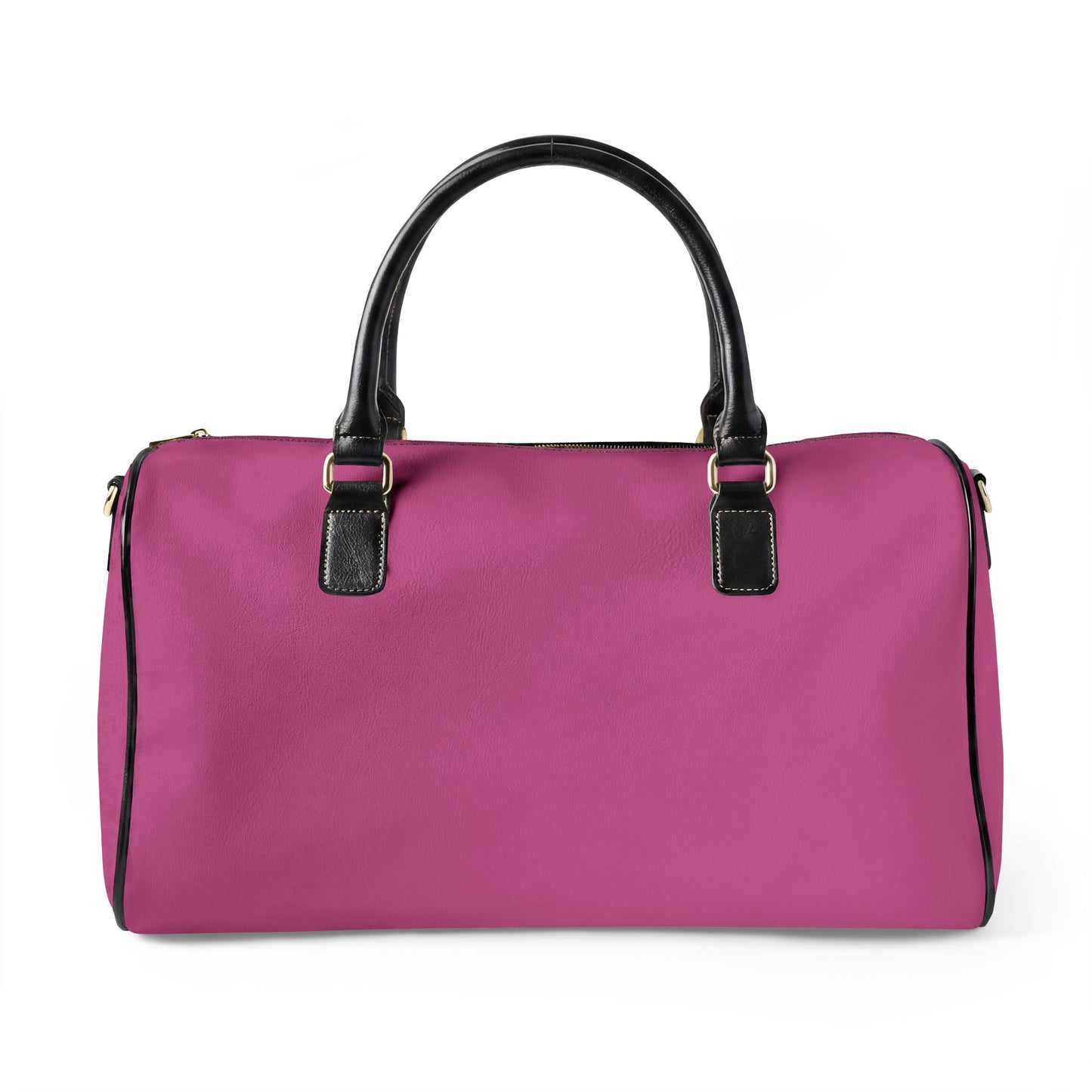 Hot Pink Vegan Leather Travel Bag — Weekend Duffle