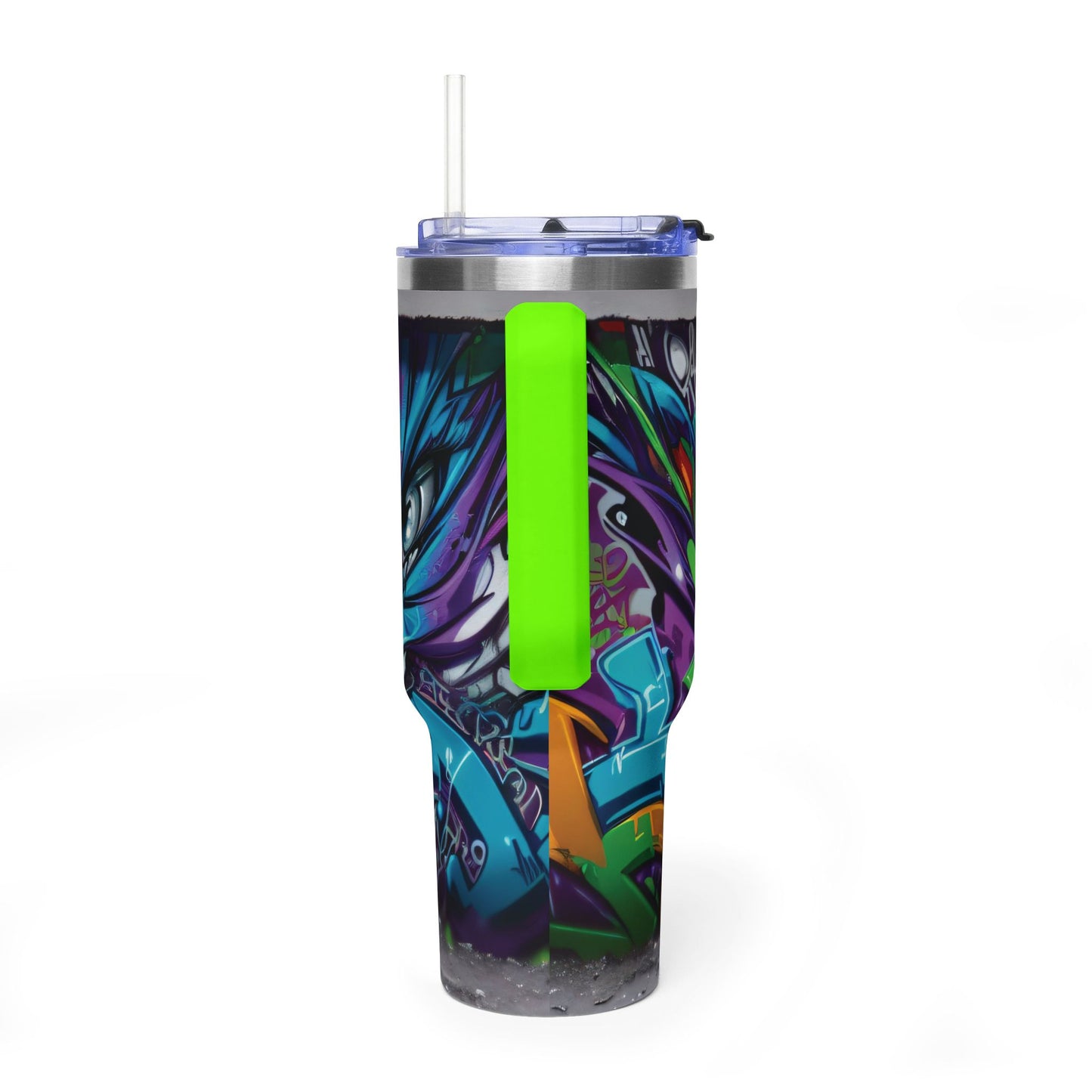 40 oz. Swirl Pattern Thermal Tumbler  Red Retro Abstract Travel Cup