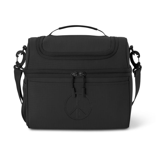 Peace Sign Cooler Bag | Compact Insulated Lunch Cooler for Work, Travel, Picnic & On-the-Go Use