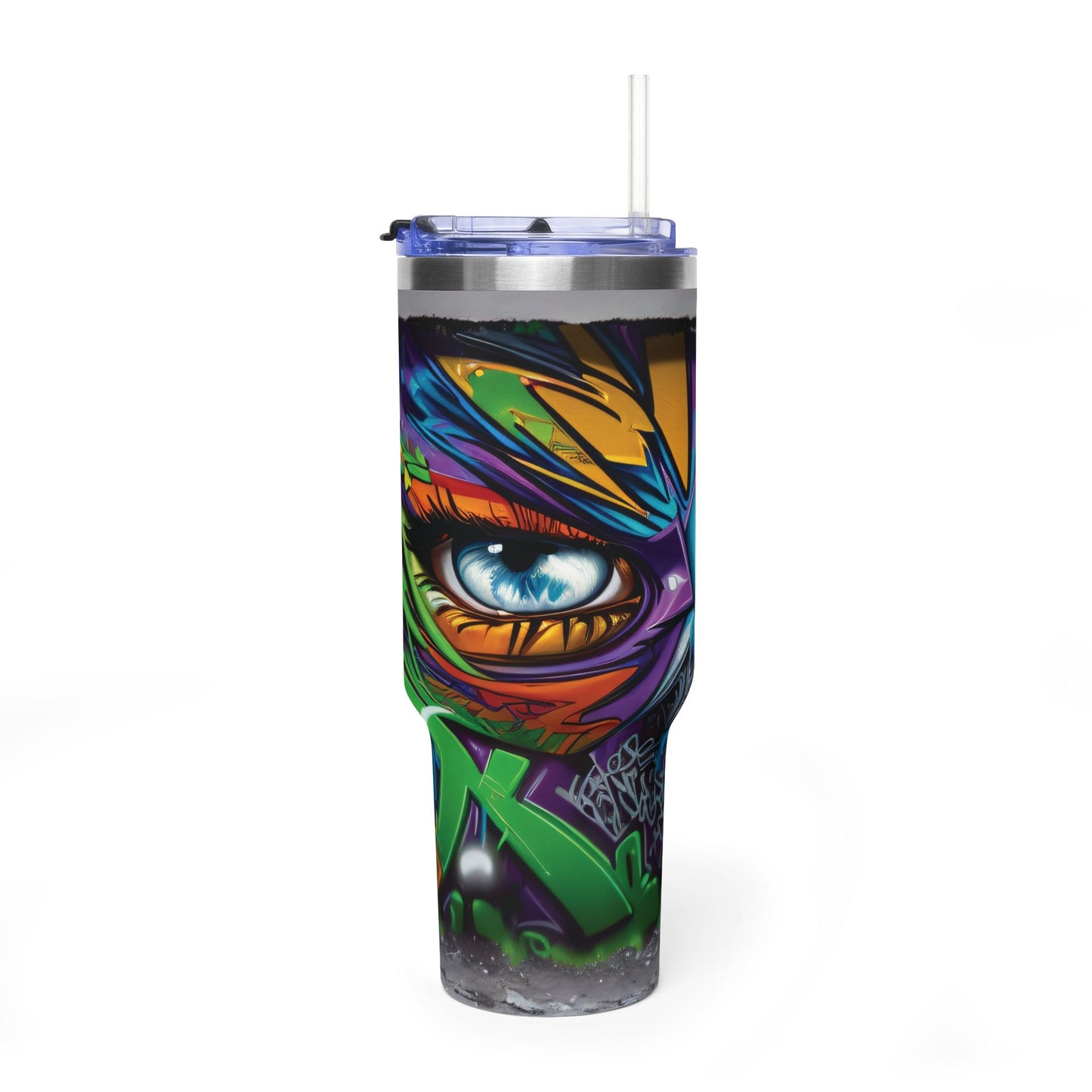 40 oz. Swirl Pattern Thermal Tumbler  Red Retro Abstract Travel Cup