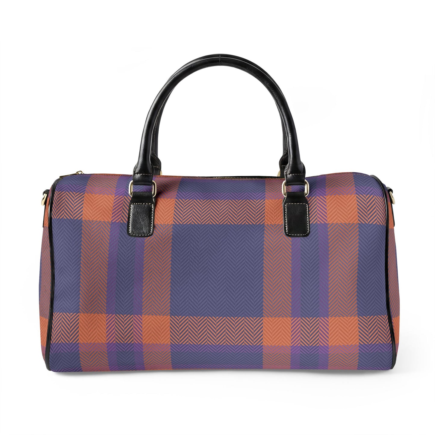 Travel Bag | Vegan Leather Weekender Duffel with Statement Print (Carry-On, Gym, Overnight Bag)