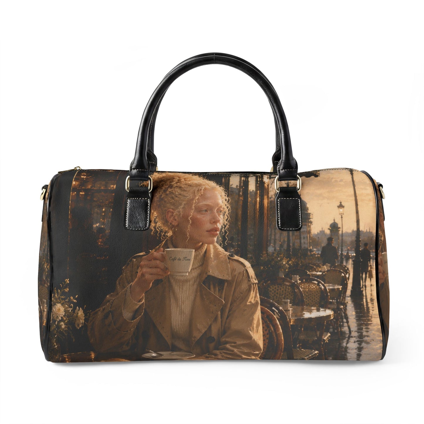 Vintage City Café Lady Vegan Leather Duffle