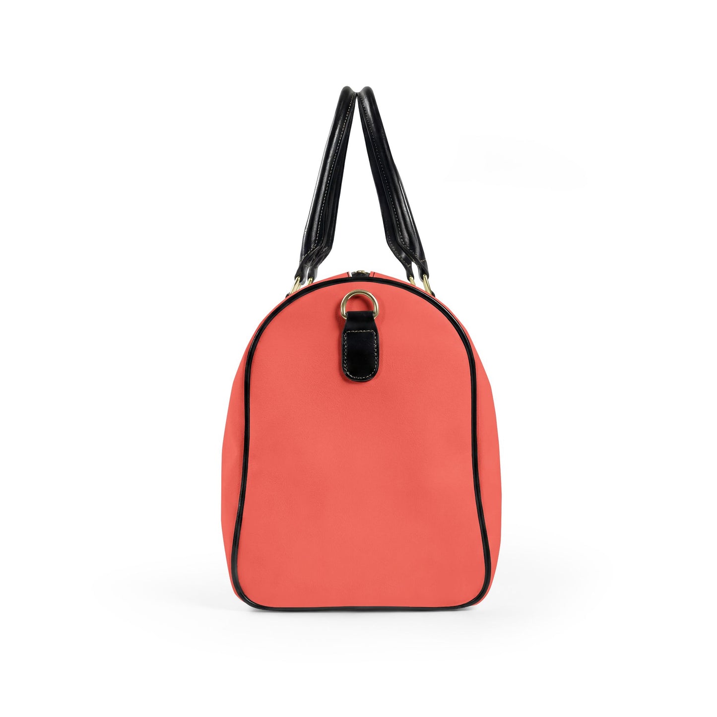 Peach Vegan Leather Travel Bag — Weekend Duffle