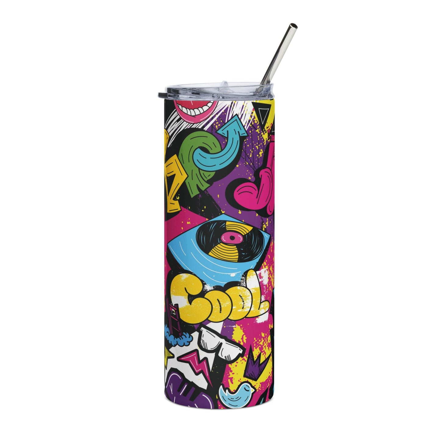 Street Art Design - 20 oz. Slim Stainless Steel Water Tumbler