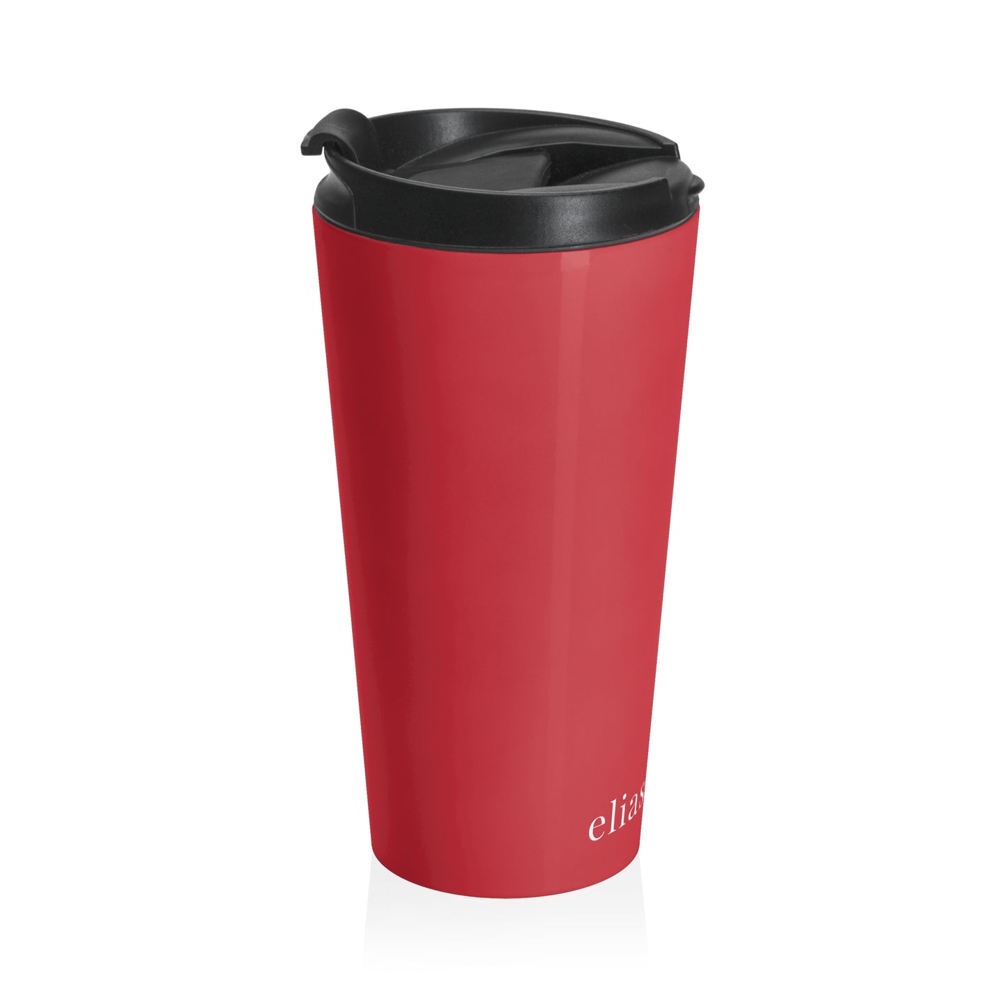 15 Oz. Red Travel Mug — Insulated Stainless Steel Tumbler