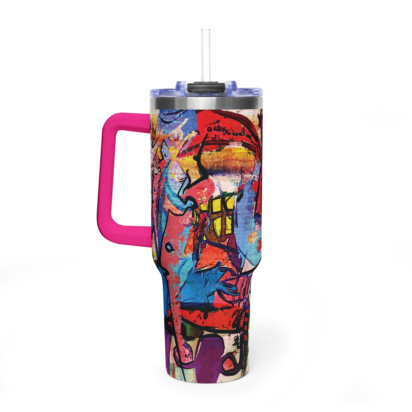 African Art 40 oz. Thermal Tumbler Travel Cup
