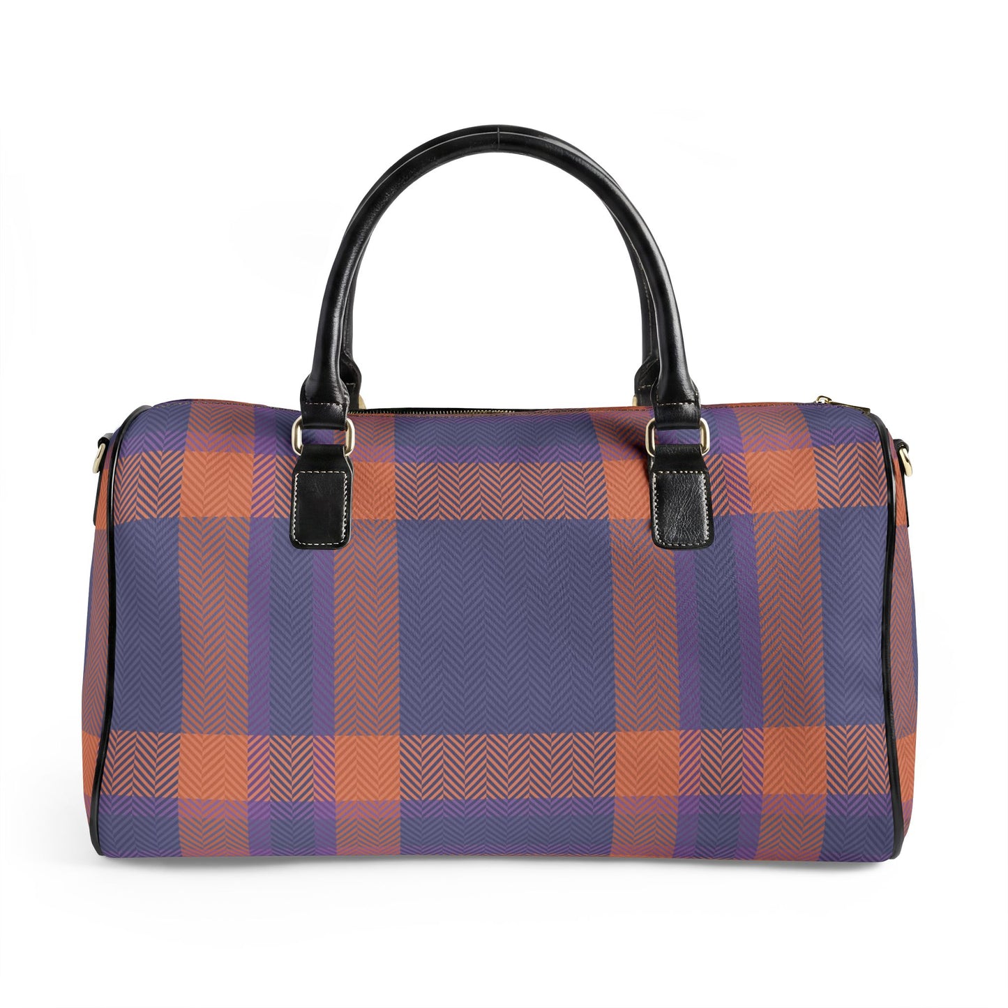Travel Bag | Vegan Leather Weekender Duffel with Statement Print (Carry-On, Gym, Overnight Bag)