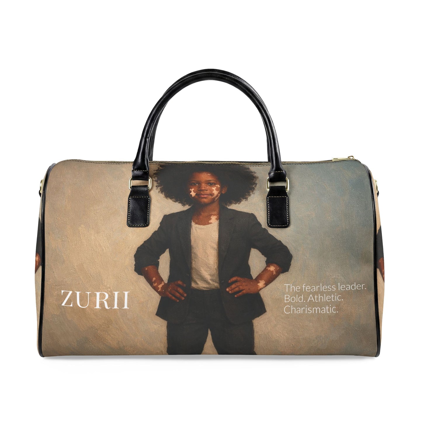 Zurii Inspirational Weekender Bag | Black Girl Travel Duffel | Empowerment Overnight Bag for Girls
