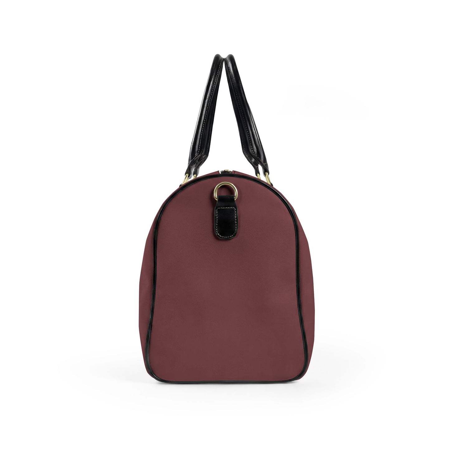 Burgundy Vegan Leather Travel Bag — Weekend Duffle