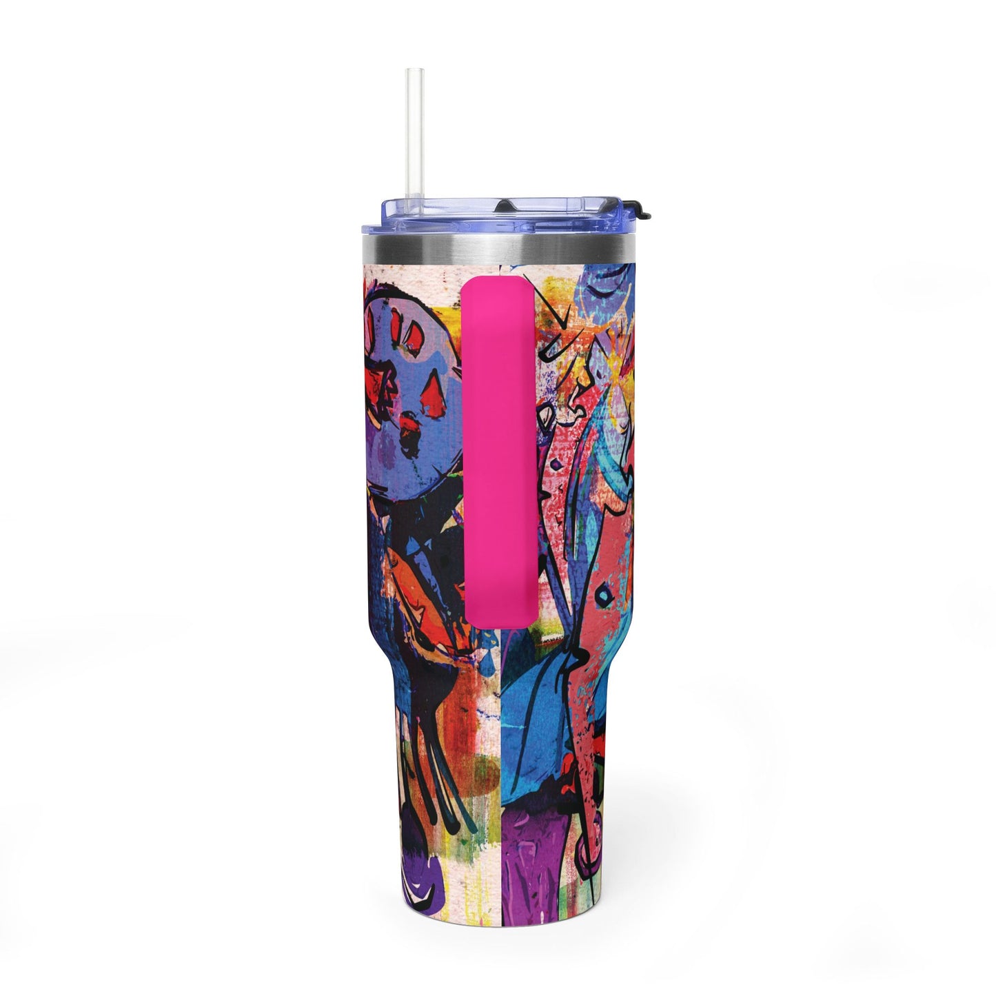 African Art 40 oz. Thermal Tumbler Travel Cup