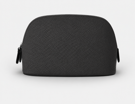 Hand crafted Leather Makeup Bag | Nappa Leather Cosmetic Pouch | Luxury Travel