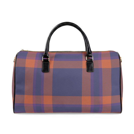Travel Bag | Vegan Leather Weekender Duffel with Statement Print (Carry-On, Gym, Overnight Bag)