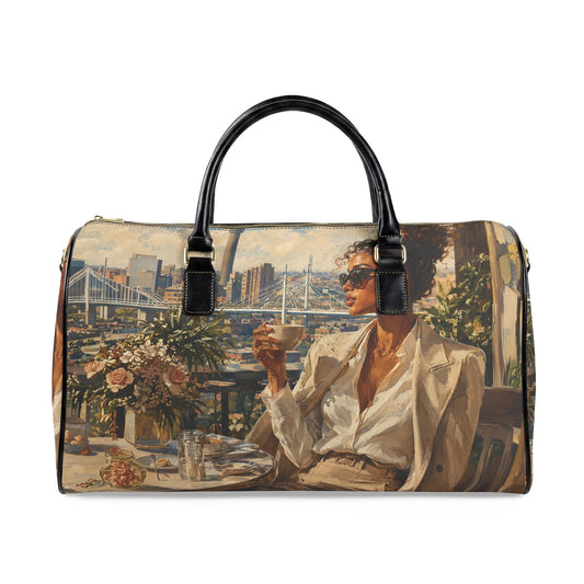 Postcards & Passports Duffle Bag – Johannesburg Morning Edition