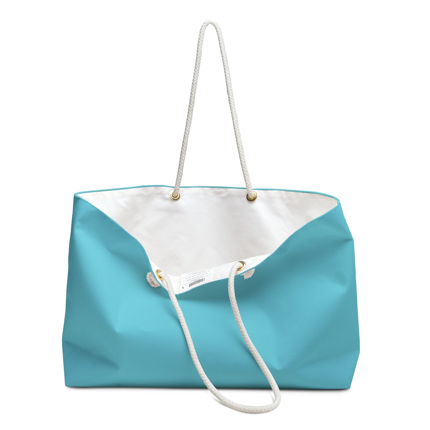 Aqua Blue Oversized Tote Bag | Lightweight Beach & Travel Carryall | Minimalist Everyday Shoulder Tote