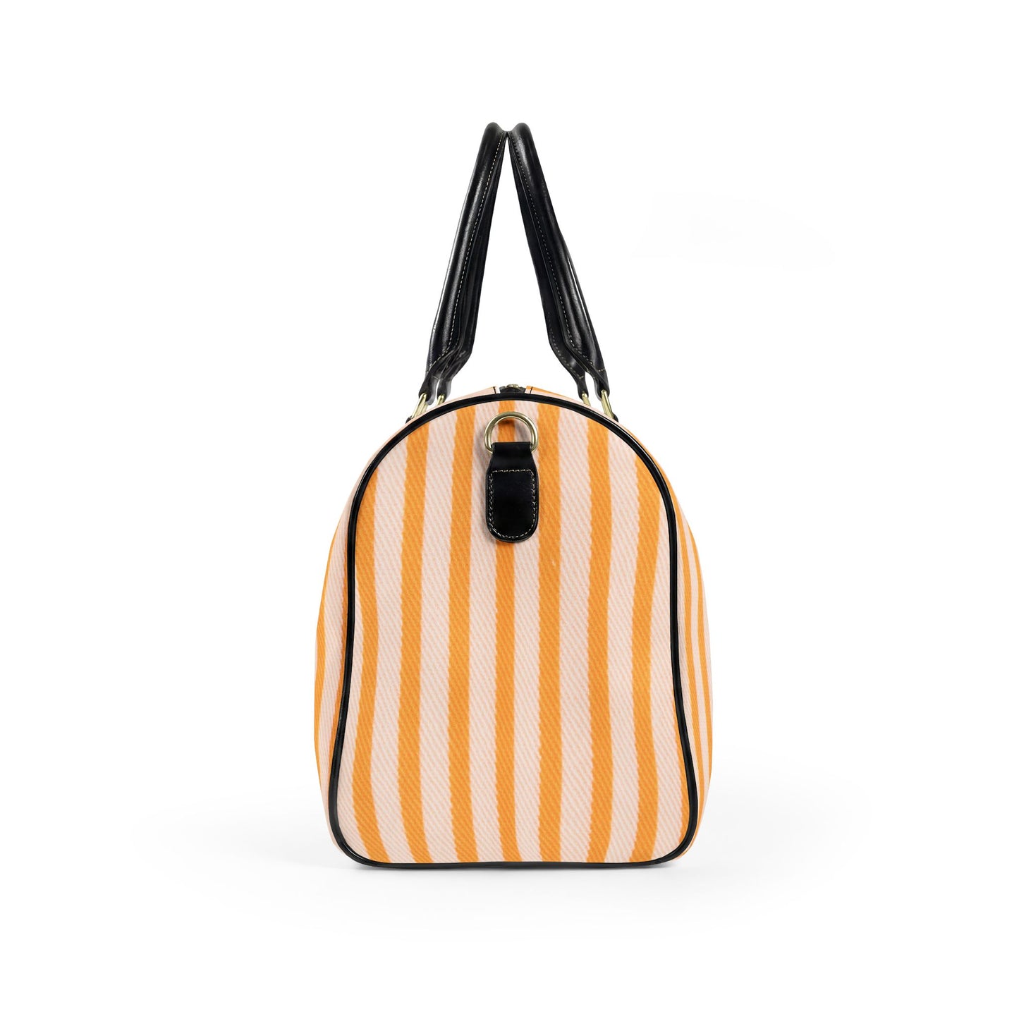 Yellow Striped Travel Bag — Weekend Duffle