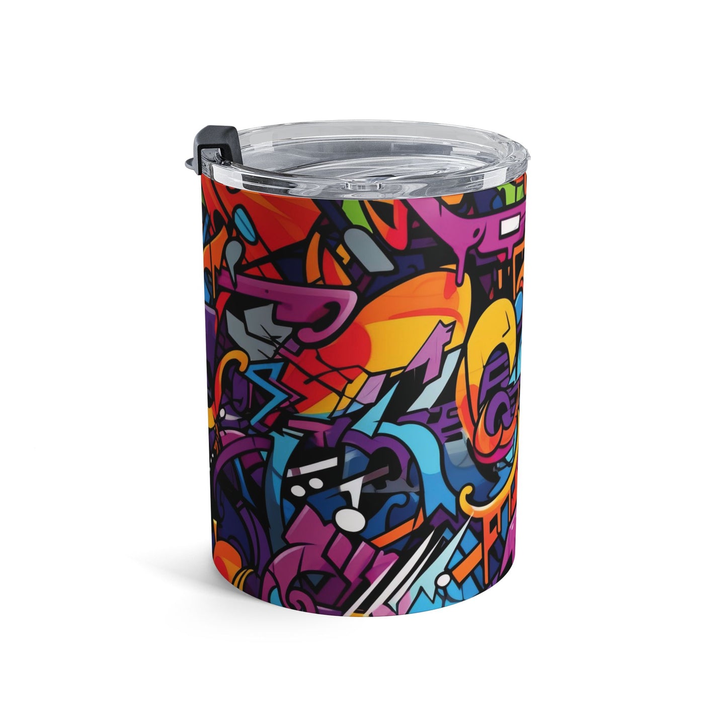 10 oz Graffiti art coffee cup - travel, work, commuter cup
