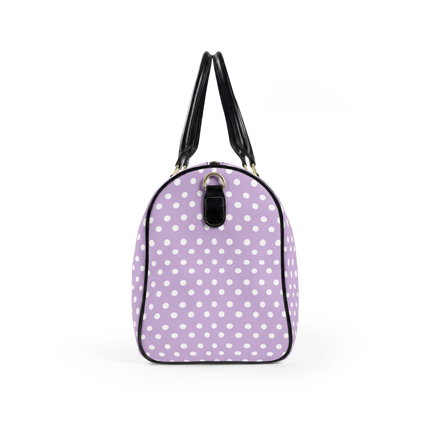 Lavender Polka Dot Weekender Bag | Stylish Carry-On Travel Duffel for Women