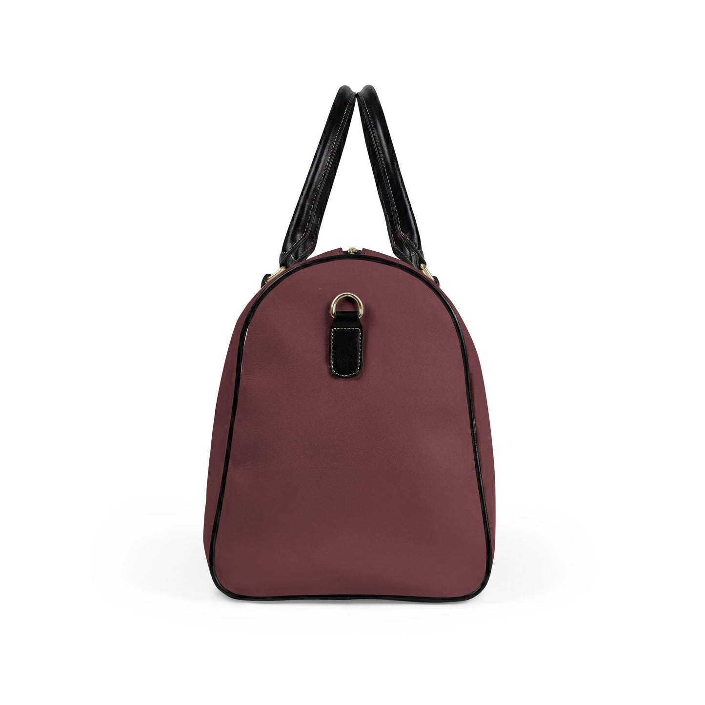 Burgundy Vegan Leather Travel Bag — Weekend Duffle