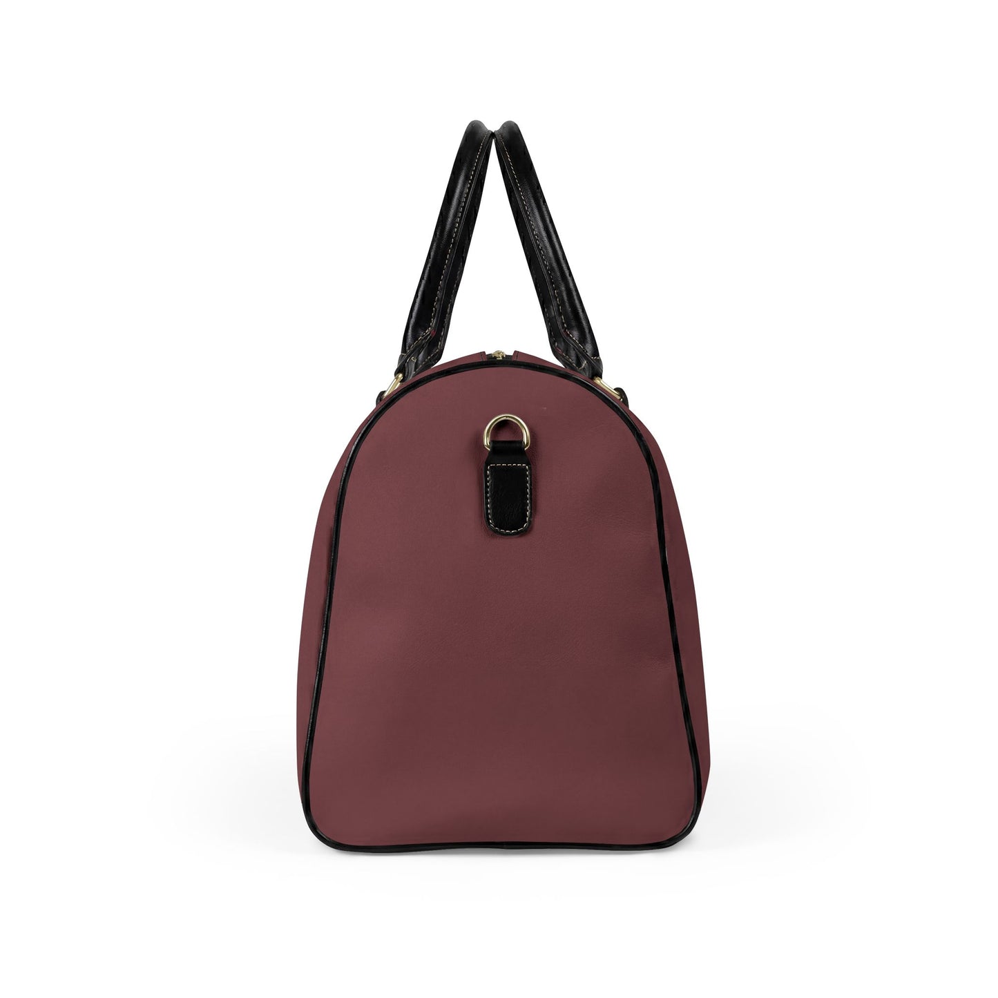 Burgundy Vegan Leather Travel Bag — Weekend Duffle