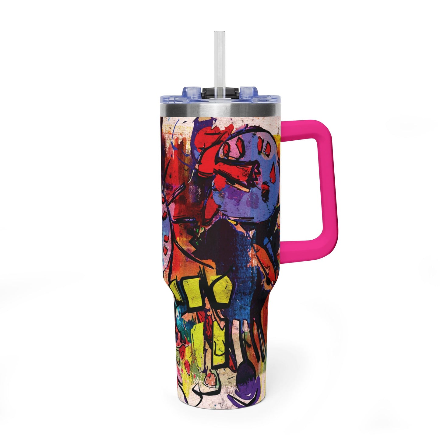 African Art 40 oz. Thermal Tumbler Travel Cup
