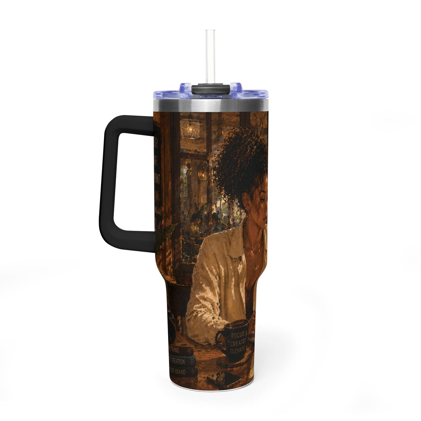 Postcards and Passports 40 oz Stainless Steel Tumbler - Water Bottle