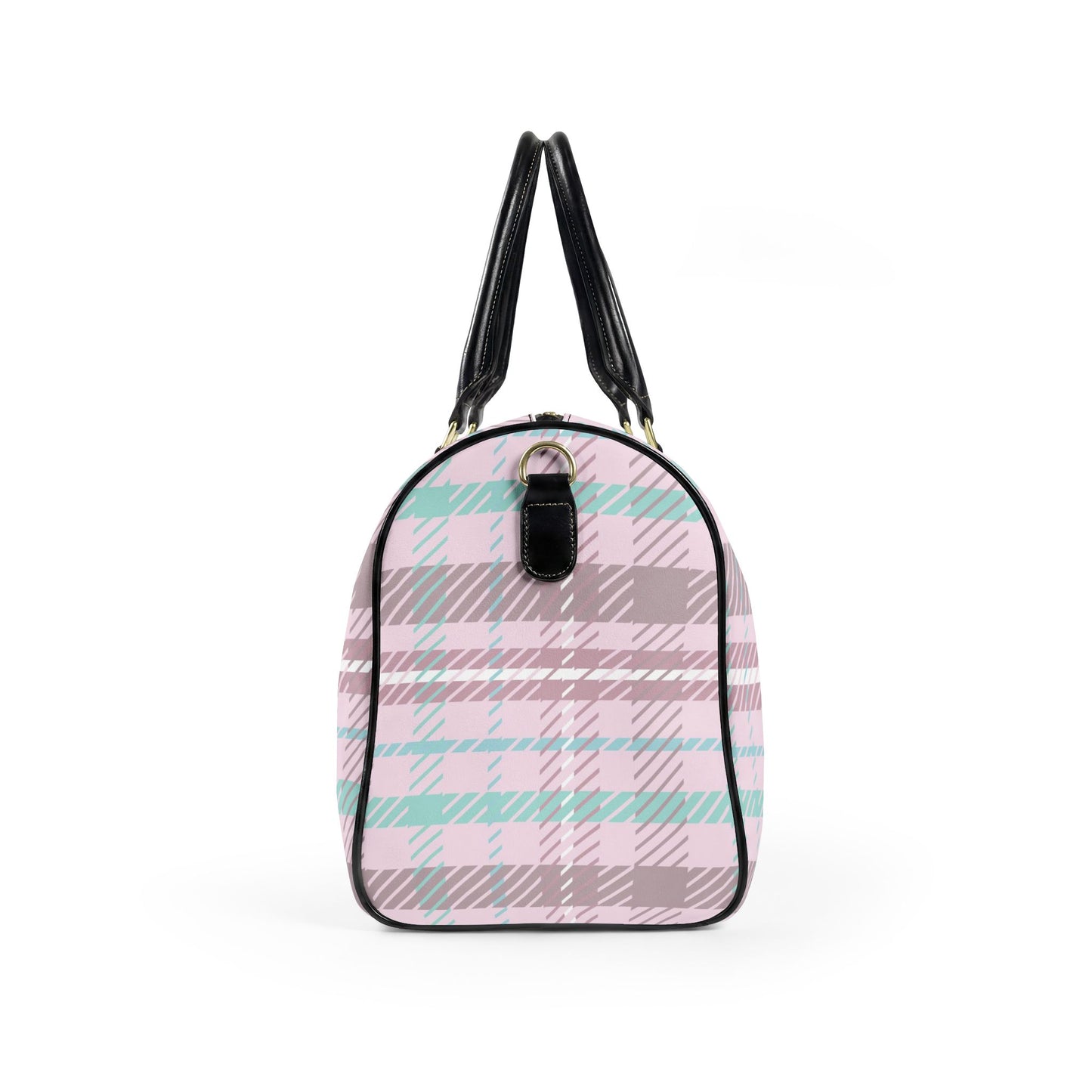 Pink Plaid Weekender Bag | Stylish Carry-On Travel Duffel for Women