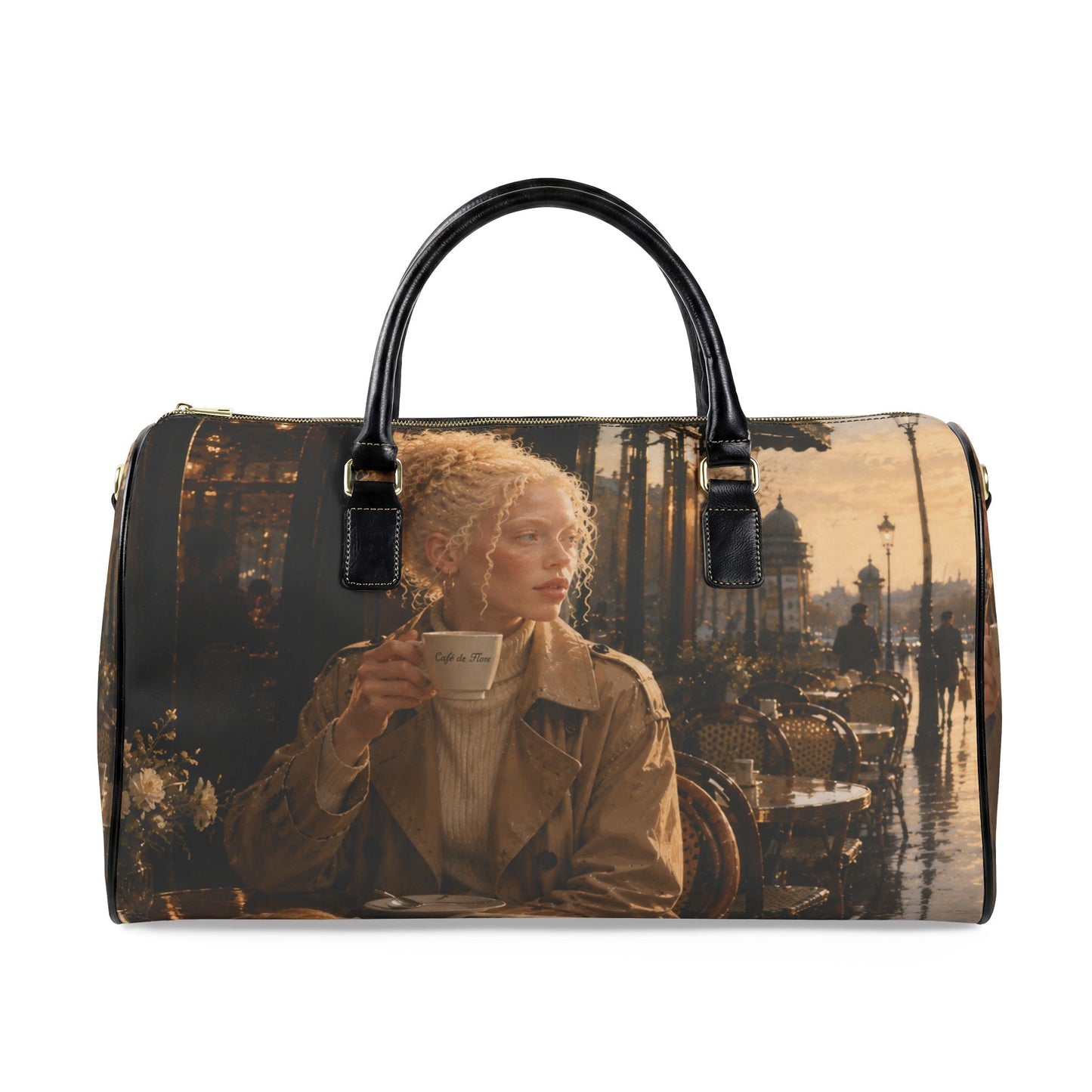 Vintage City Café Lady Vegan Leather Duffle