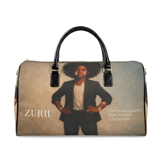 Zurii Inspirational Weekender Bag | Black Girl Travel Duffel | Empowerment Overnight Bag for Girls