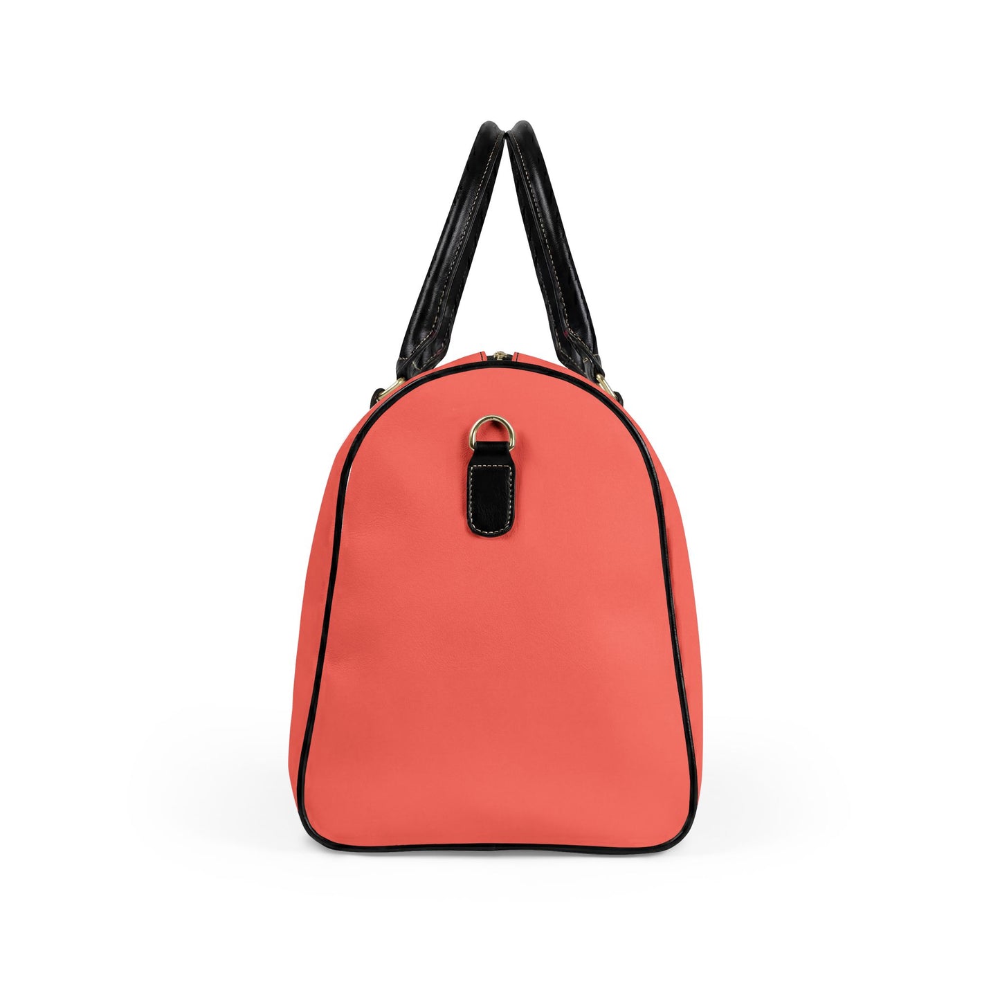 Peach Vegan Leather Travel Bag — Weekend Duffle