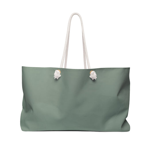 Sage Green Oversized Tote Bag | Lightweight Polyester Weekend Carryall | Minimalist Everyday Shoulder Bag