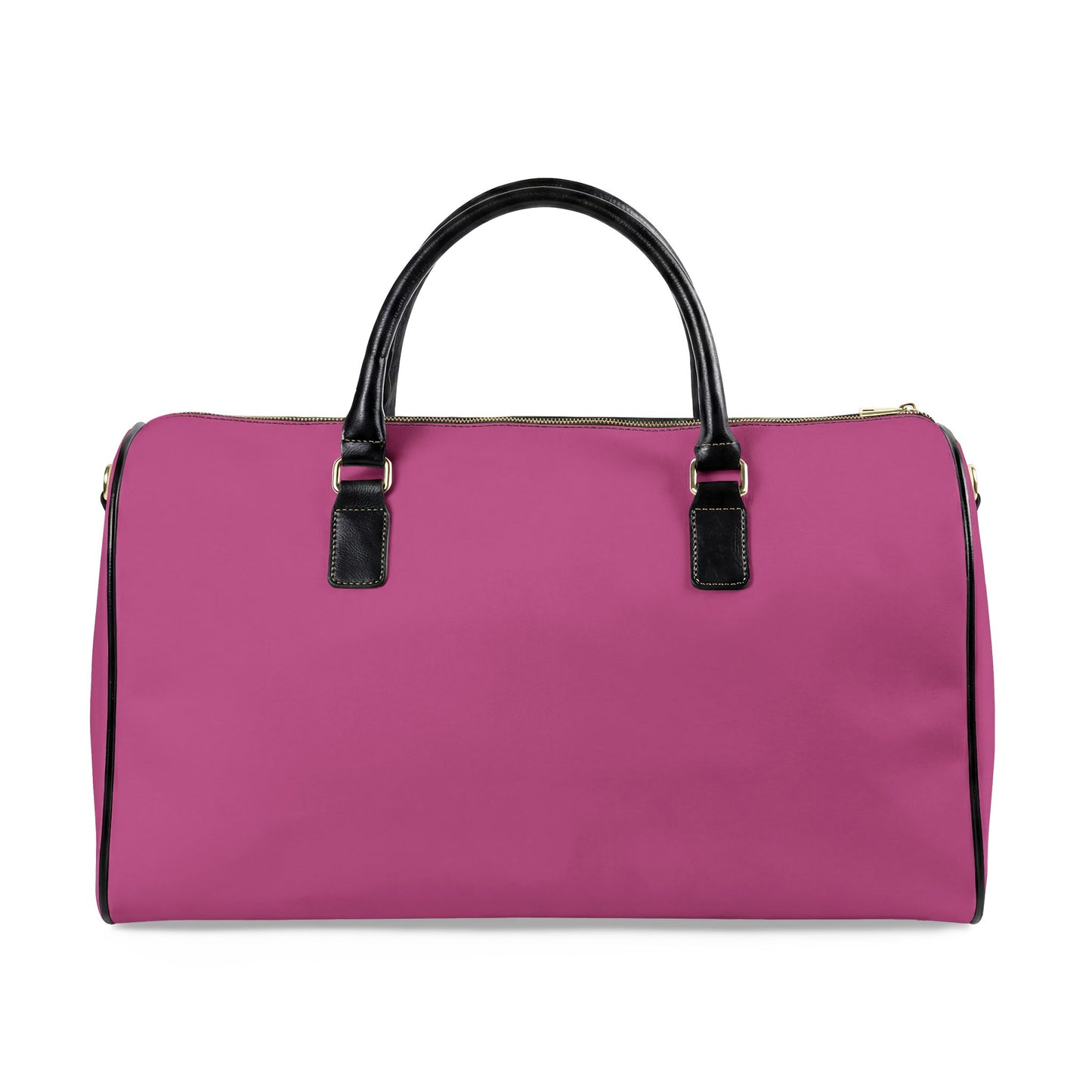 Hot Pink Vegan Leather Travel Bag — Weekend Duffle