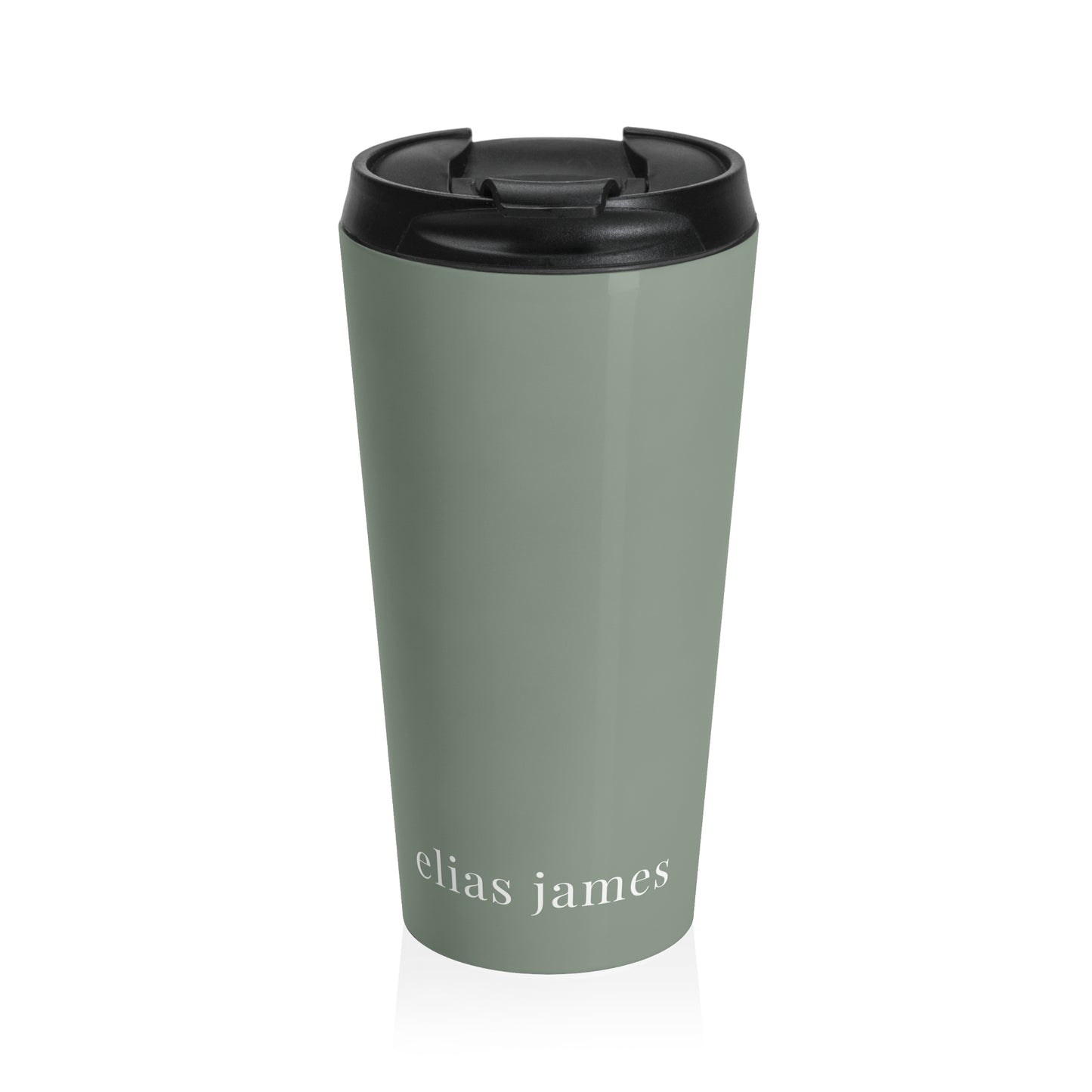 15 oz. Sage Travel Mug — Insulated Stainless Steel Tumbler