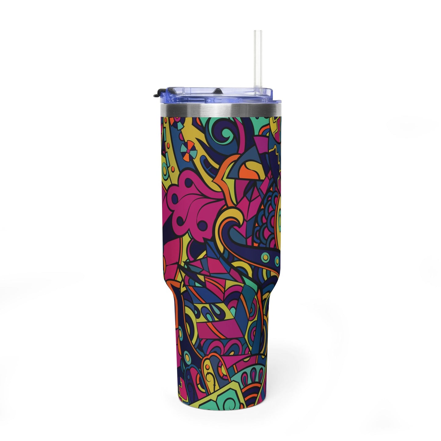 African Art 40 oz. Thermal Tumbler Travel Cup