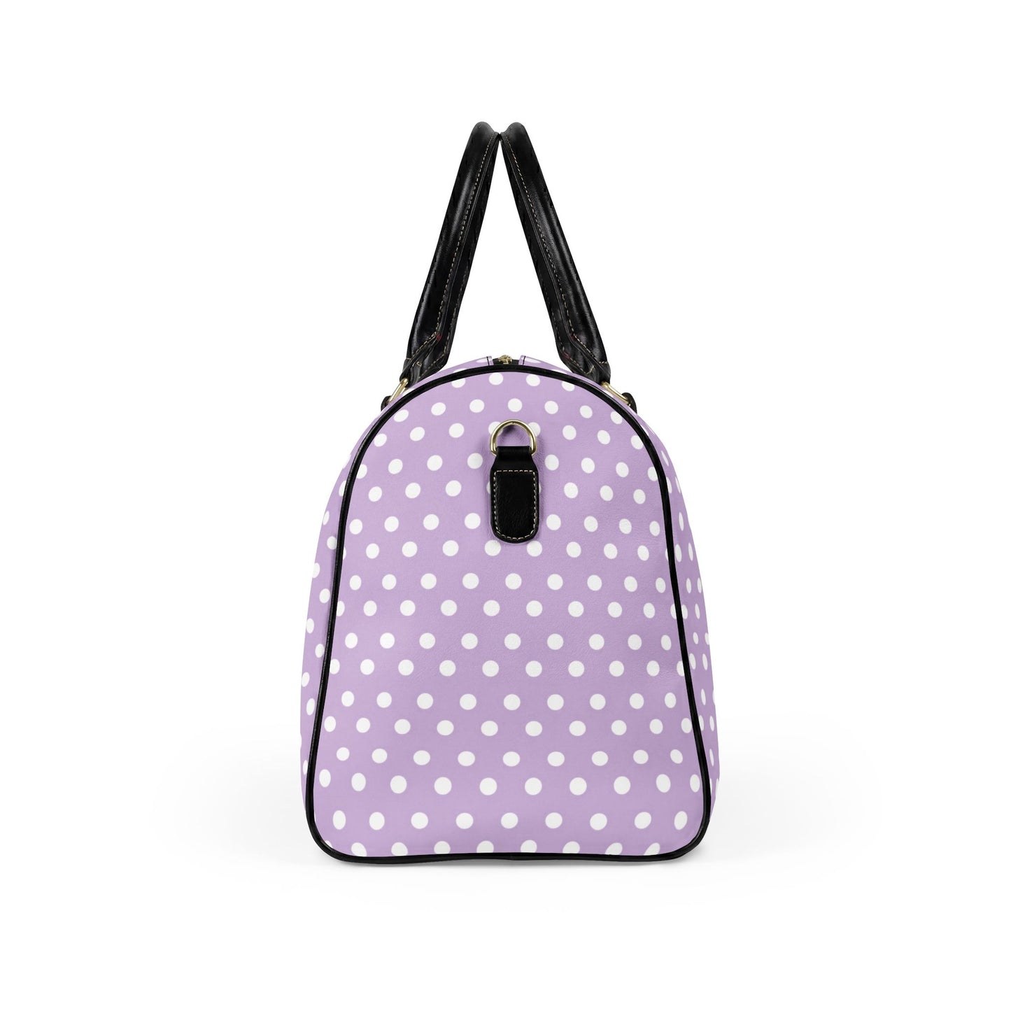 Lavender Polka Dot Weekender Bag | Stylish Carry-On Travel Duffel for Women