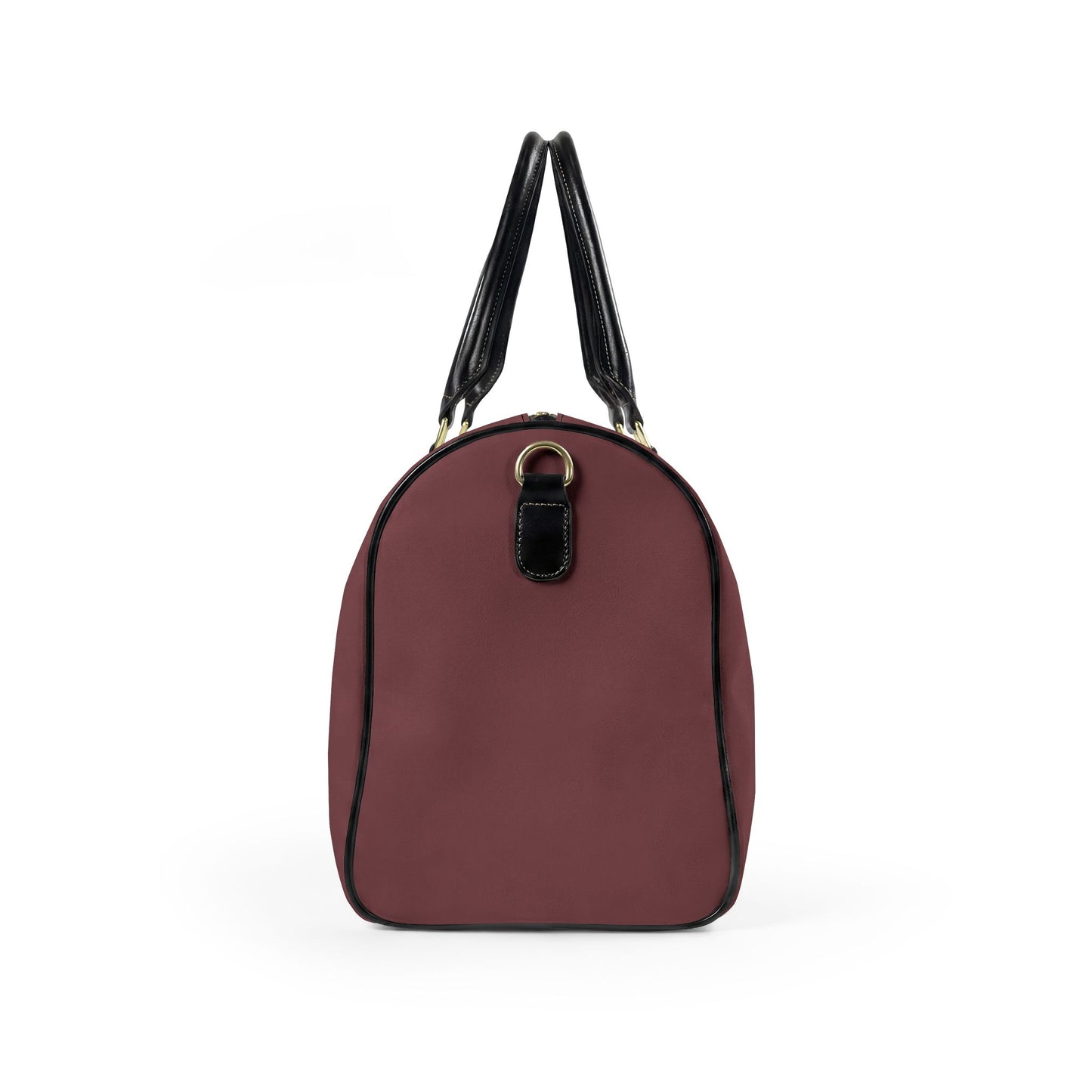 Burgundy Vegan Leather Travel Bag — Weekend Duffle