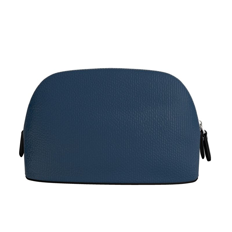Leather Makeup Bag | Nappa Leather Cosmetic Pouch | Luxury Travel