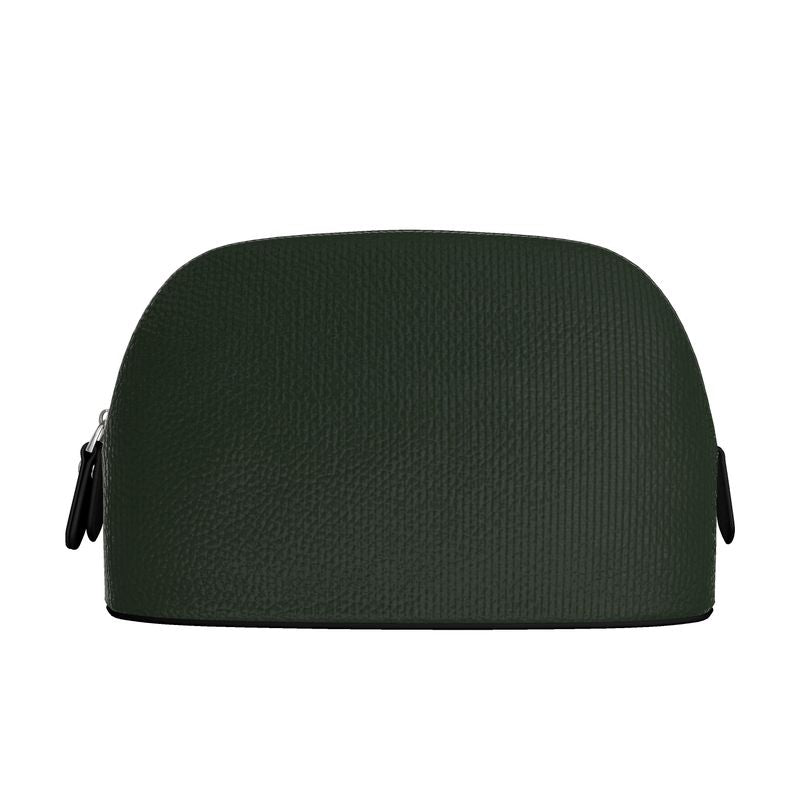 Handcrafted Leather Makeup Bag | Nappa Leather Cosmetic Pouch | Luxury Travel