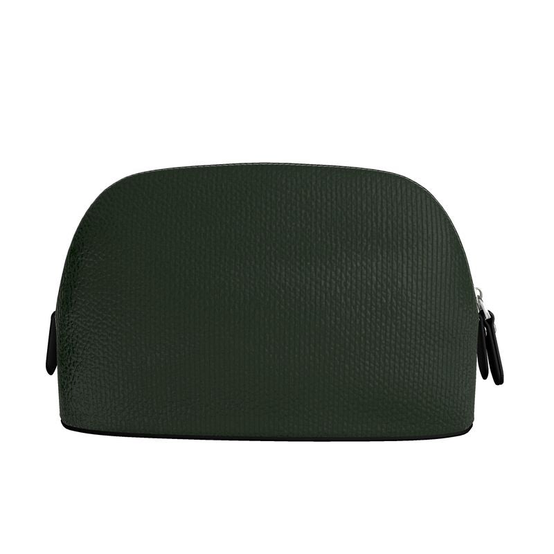 Handcrafted Leather Makeup Bag | Nappa Leather Cosmetic Pouch | Luxury Travel